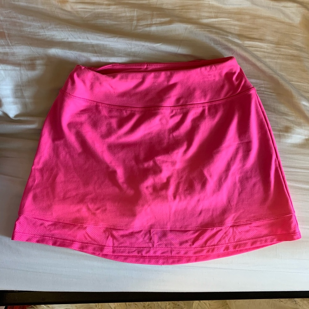 Pink athletic skirt
